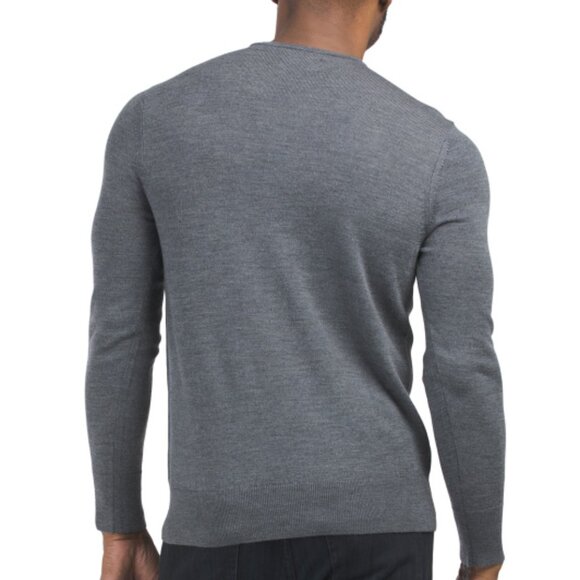 NEW BONOBOS Merino Wool Sweater Charcoal for men 362mn - Picture 2 of 3